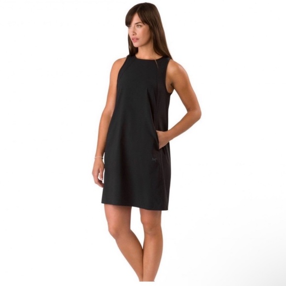 Arc'teryx Dresses & Skirts - Arc'teryx Contenta Shift Dress in Black Pockets Packable Gorpcore Outdoor Sz L